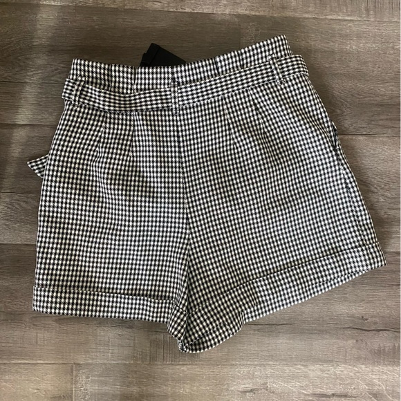 MAJE - Houndstooth High Waist Shorts - NWT - Never Worn - M/L - Picture 4 of 5